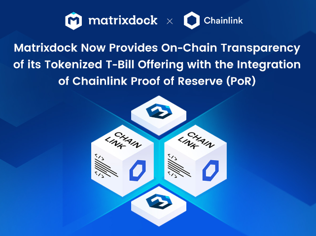 Matrixdock集成Chainlink PoR以增强链上透明度插图 Matrixdock集成Chainlink PoR以增强链上透明度