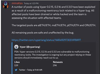 Curve被攻击事件对DeFi的影响才刚刚开始插图 Curve被攻击事件对DeFi的影响才刚刚开始