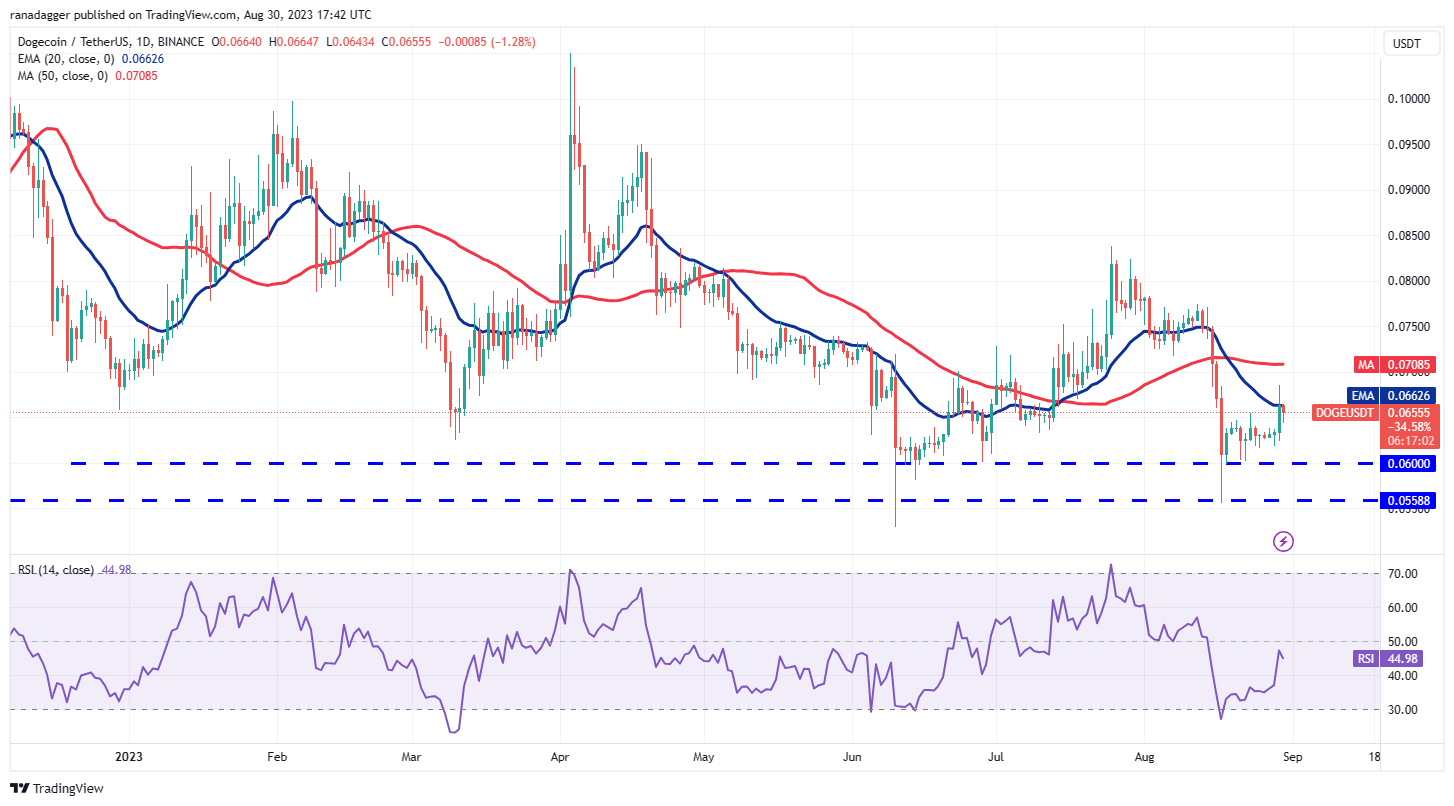数字货币价格分析 8/30:BTC、ETH、BNB、XRP、ADA、DOGE、SOL、TON、DOT、MATIC插图6 数字货币价格分析 8/30:BTC、ETH、BNB、XRP、ADA、DOGE、SOL、TON、DOT、MATIC