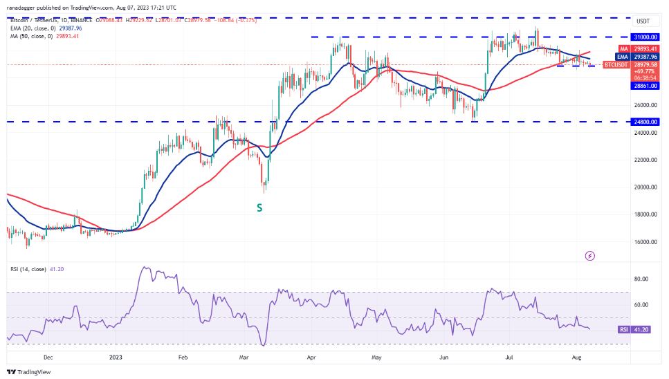 数字货币行情分析8/7:SPX、DXY、BTC、ETH、BNB、XRP、ADA、DOGE、SOL、LTC插图3 数字货币行情分析8/7:SPX、DXY、BTC、ETH、BNB、XRP、ADA、DOGE、SOL、LTC