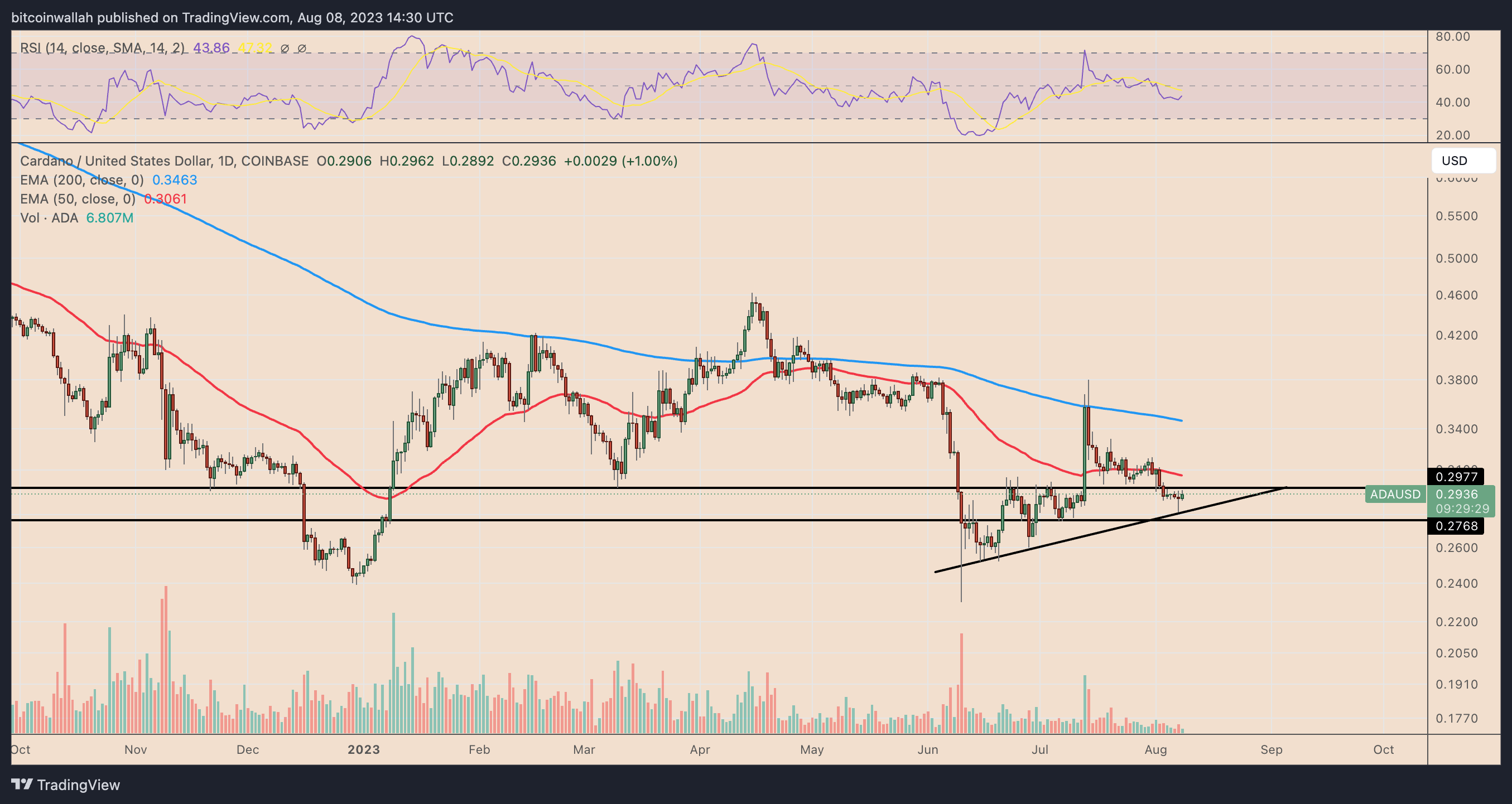 Cardano鲸鱼能否阻止ADA价格下跌20%?插图2 Cardano鲸鱼能否阻止ADA价格下跌20%?