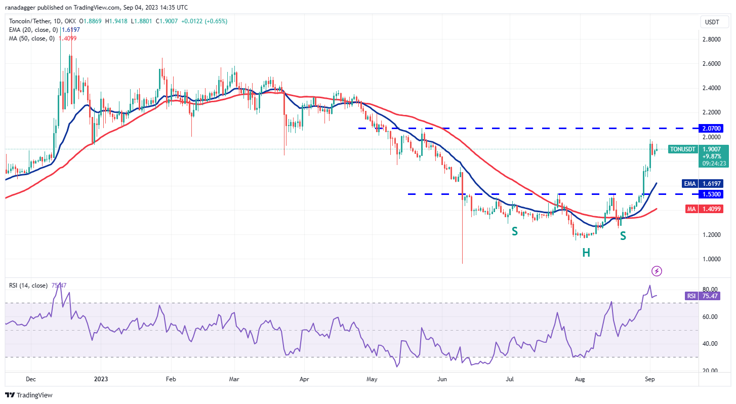 数字货币价格分析9/4:SPX、DXY、BTC、ETH、BNB、XRP、ADA、DOGE、SOL、TON插图10 数字货币价格分析9/4:SPX、DXY、BTC、ETH、BNB、XRP、ADA、DOGE、SOL、TON