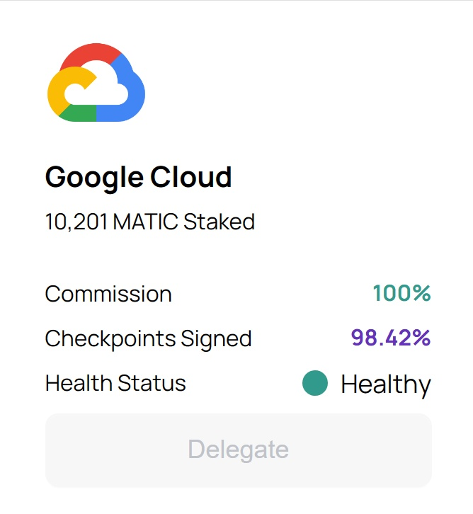 Google Cloud现已成为Polygon网络上的验证器插图 Google Cloud现已成为Polygon网络上的验证器