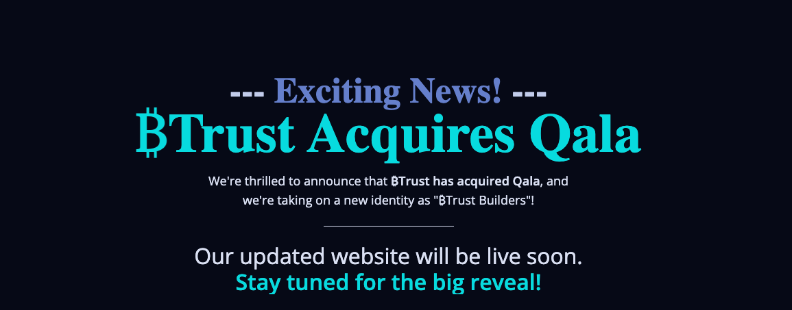 Jack Dorsey的₿trust收购非洲比特币组织Qala插图 Jack Dorsey的₿trust收购非洲比特币组织Qala