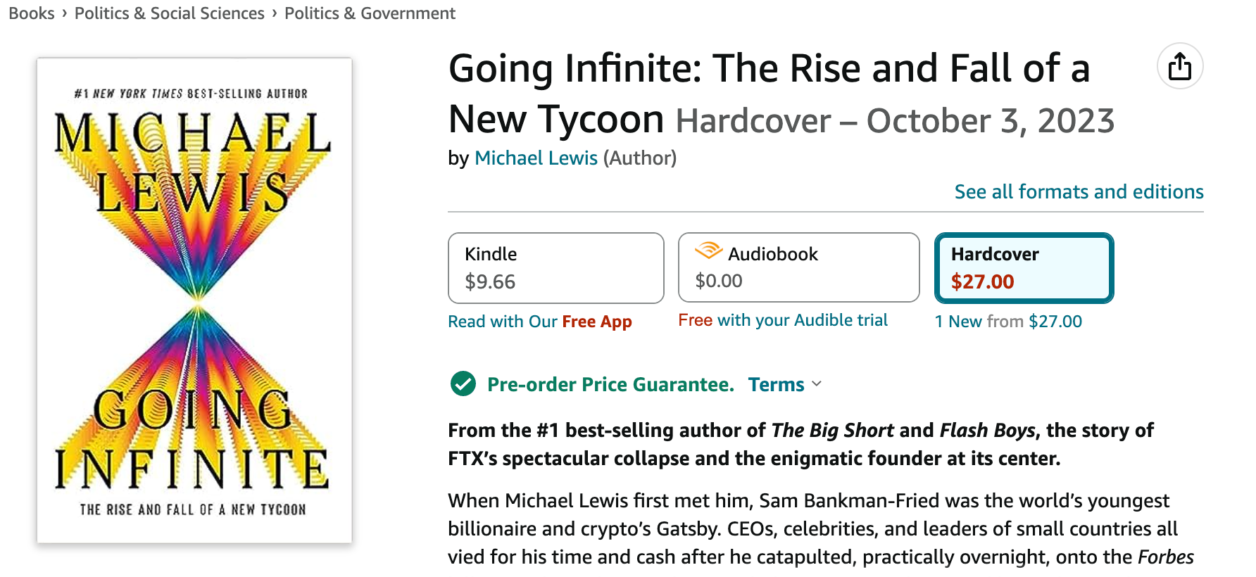 苹果公司以500万美元的价格获得Sam Bankman-Fried书籍的销售权插图 苹果公司以500万美元的价格获得Sam Bankman-Fried书籍的销售权