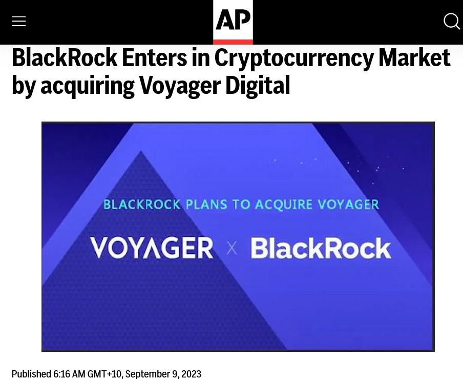 区块链周报 | 贝莱德收购Voyager是一个弥天大谎插图1 区块链周报 | 贝莱德收购Voyager是一个弥天大谎