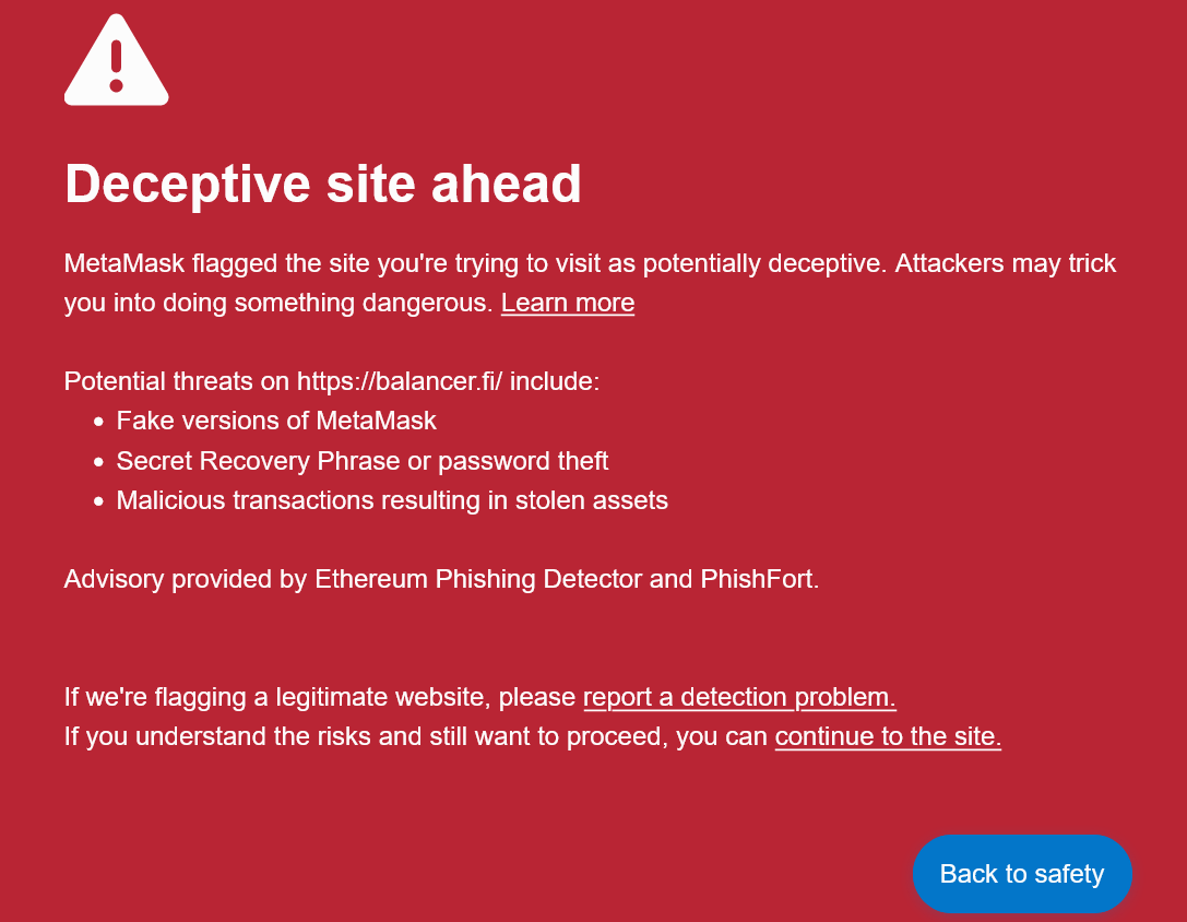 Balancer将网站劫持归咎于DNS提供商插图 Balancer将网站劫持归咎于DNS提供商