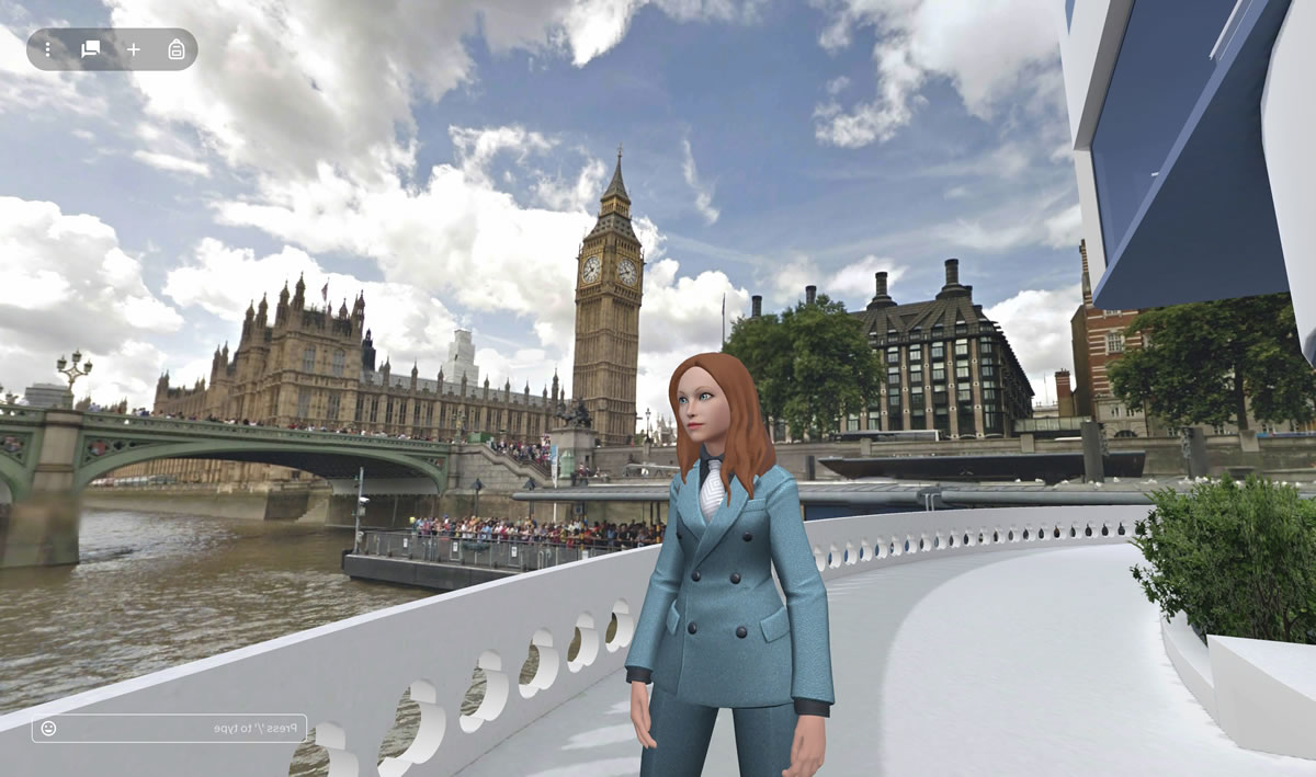 英国政界人士在分享Web3路线图时佩戴元宇宙头像