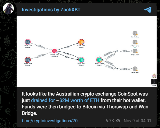ZachXBT疑似遭黑客攻击损失200万美元插图 ZachXBT疑似遭黑客攻击损失200万美元