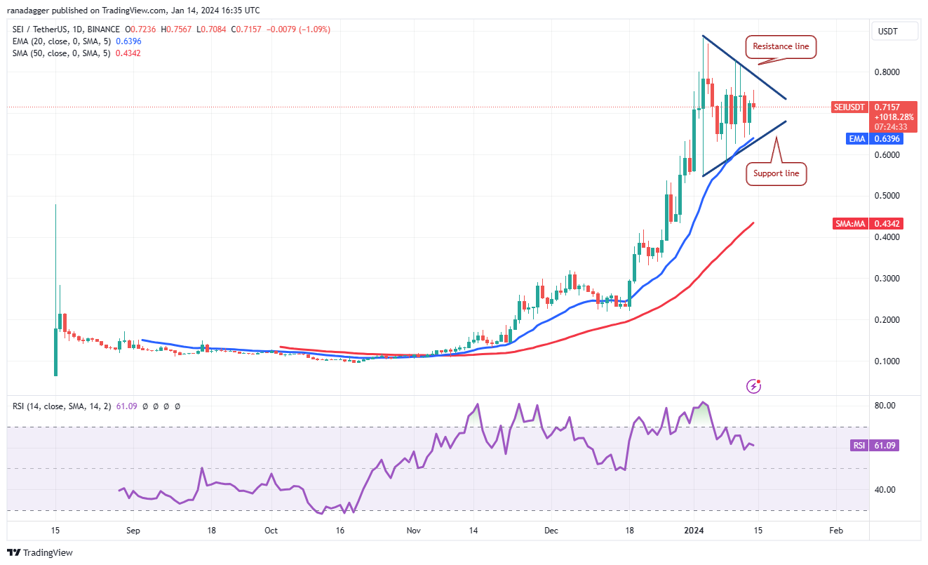 现货ETF获批后,比特币价格暴跌,但ICP、TIA、MNT、SEI和山寨币反弹插图9 现货ETF获批后,比特币价格暴跌,但ICP、TIA、MNT、SEI和山寨币反弹