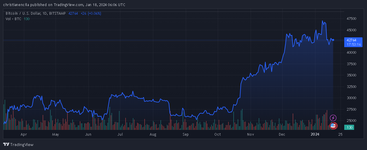 比特币未实现收益飙升至55%插图 比特币未实现收益飙升至55%