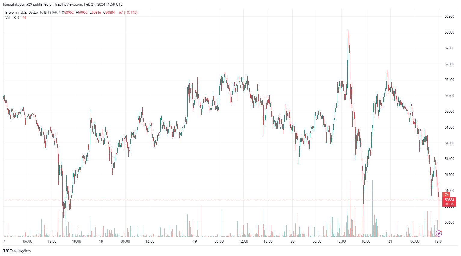 比特币行情跌破51000美元,这次下跌背后的原因是什么?插图 比特币行情跌破51000美元,这次下跌背后的原因是什么?