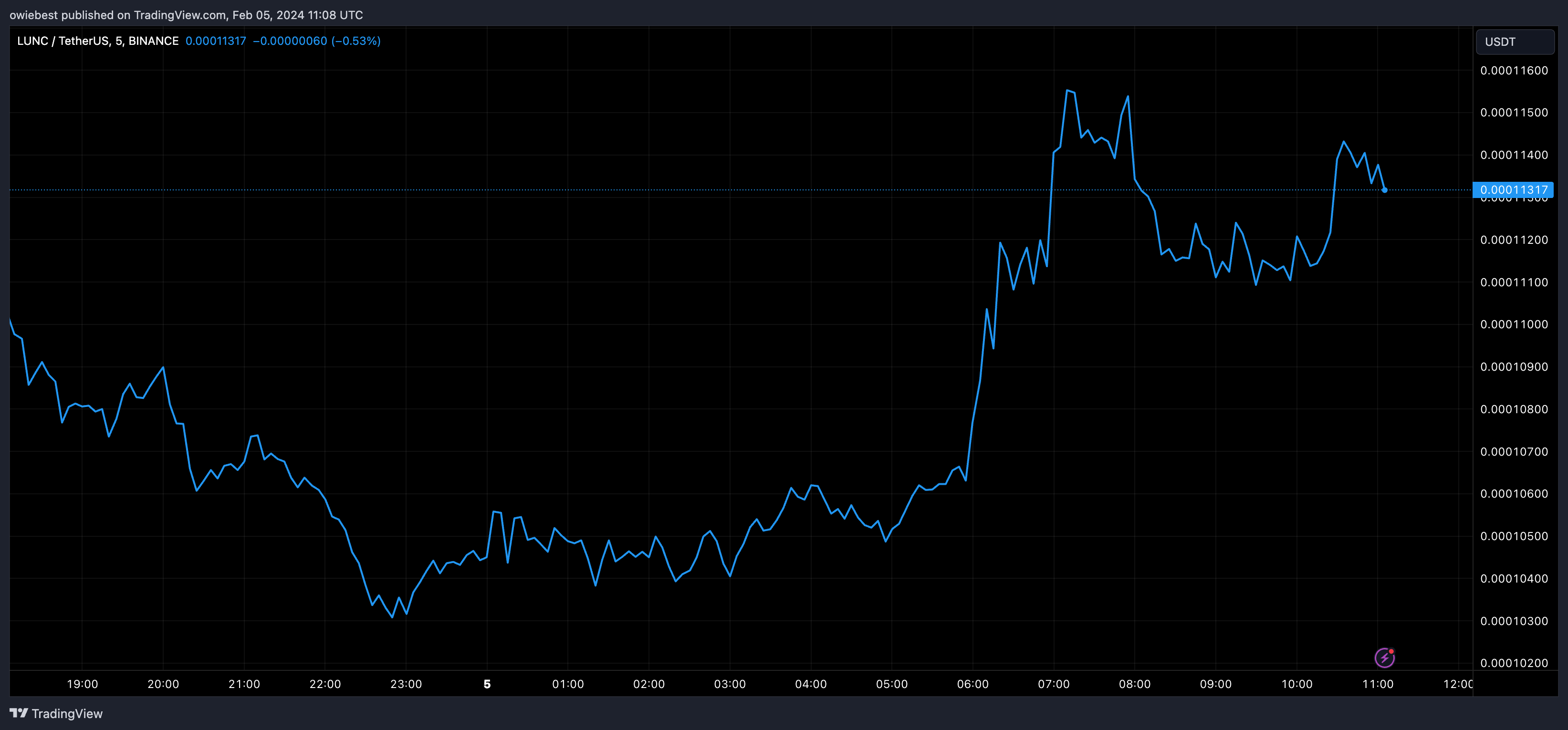 LUNC币价格周末为什么飙升20%？