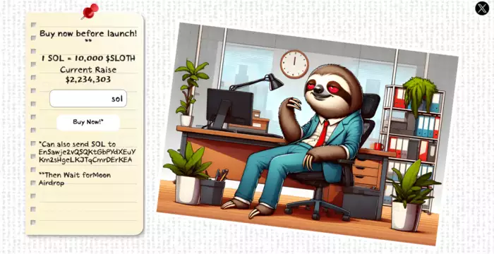 值得投资者关注的SOL顶级MEME币:SLOTH、SMOG、DOGE20、SLERF与PENG插图 值得投资者关注的SOL顶级MEME币:SLOTH、SMOG、DOGE20、SLERF与PENG