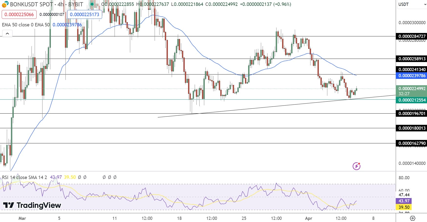 BONK币价格下跌4%，逢低买入机会？
