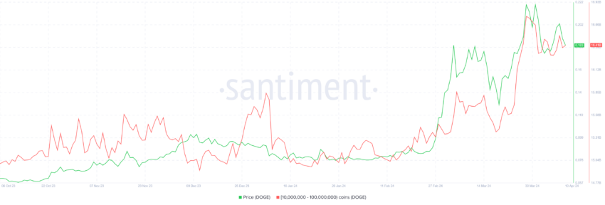 狗狗币DOGE行情面临回调风险