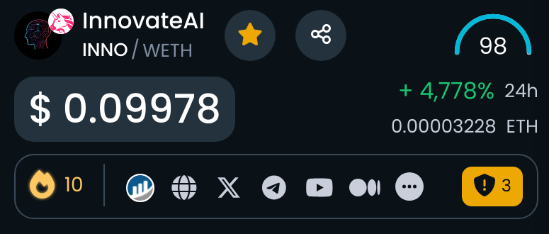 4月16日DEXScreener上涨幅最大的加密货币:SHIELD、INNO、DAMM插图1 4月16日DEXScreener上涨幅最大的加密货币:SHIELD、INNO、DAMM