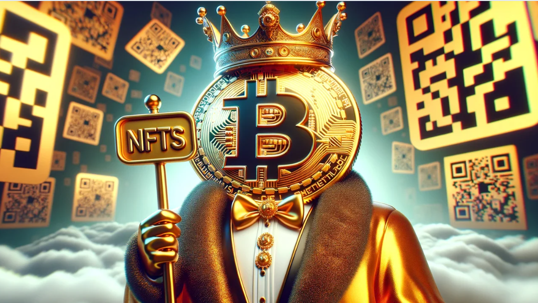 比特币在30天NFT销售中处于领先地位，超过24个区块链竞争对手