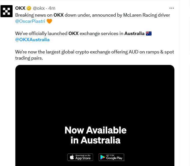 加密货币欧意交易所在澳大利亚成立当地受监管实体插图 加密货币欧意交易所在澳大利亚成立当地受监管实体