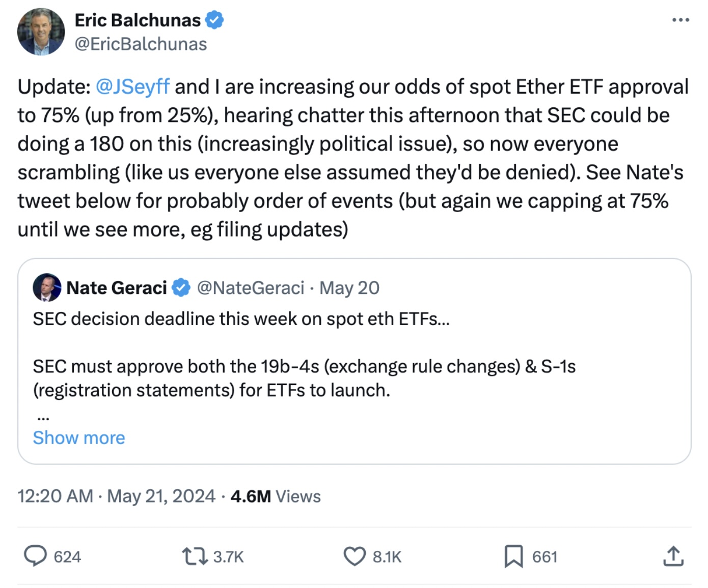 以太坊ETF对数字货币可能意味着什么？