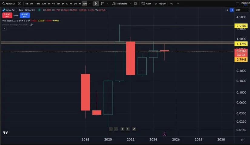 ADA币价格有望大幅上涨，目标价位2.91美元将获得支撑
