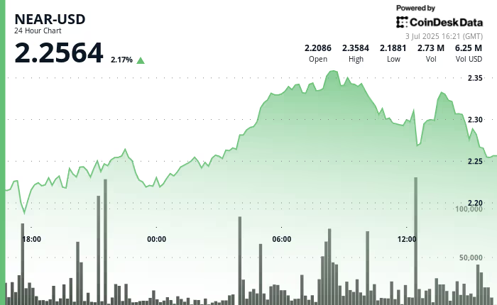 NEAR币价格飙升10%，随后获利回吐，涨势戛然而止