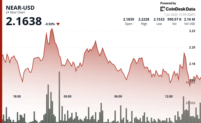 NEAR币交易量飙升61%，突破2.19美元阻力位